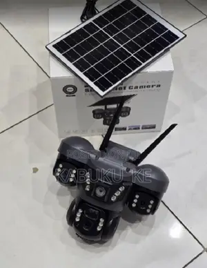 V380 Wifi Triple Lens Solar Cctv Camera With 3 Cameras