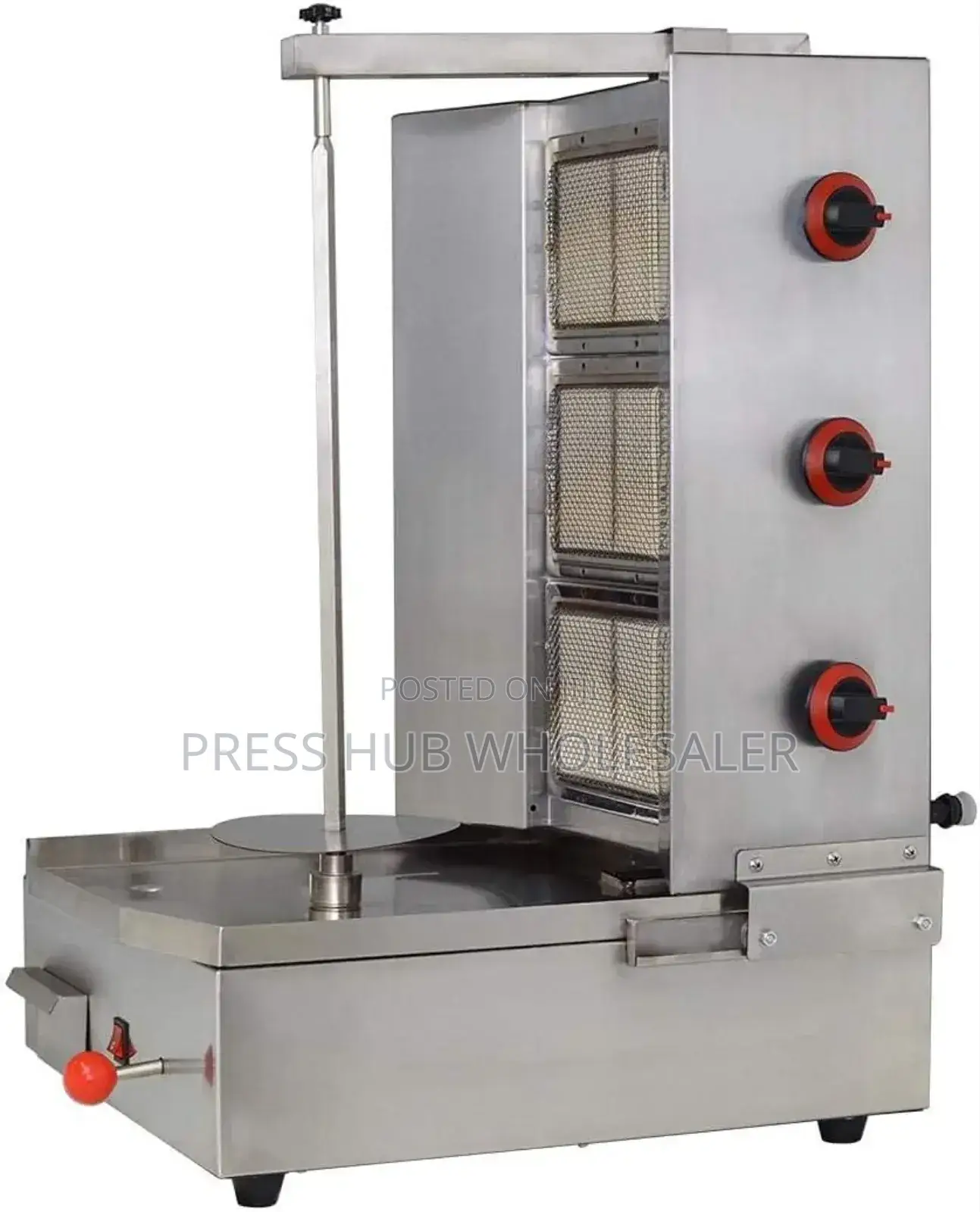 Commercial 3-Burner Gas Shawarma Machine : 