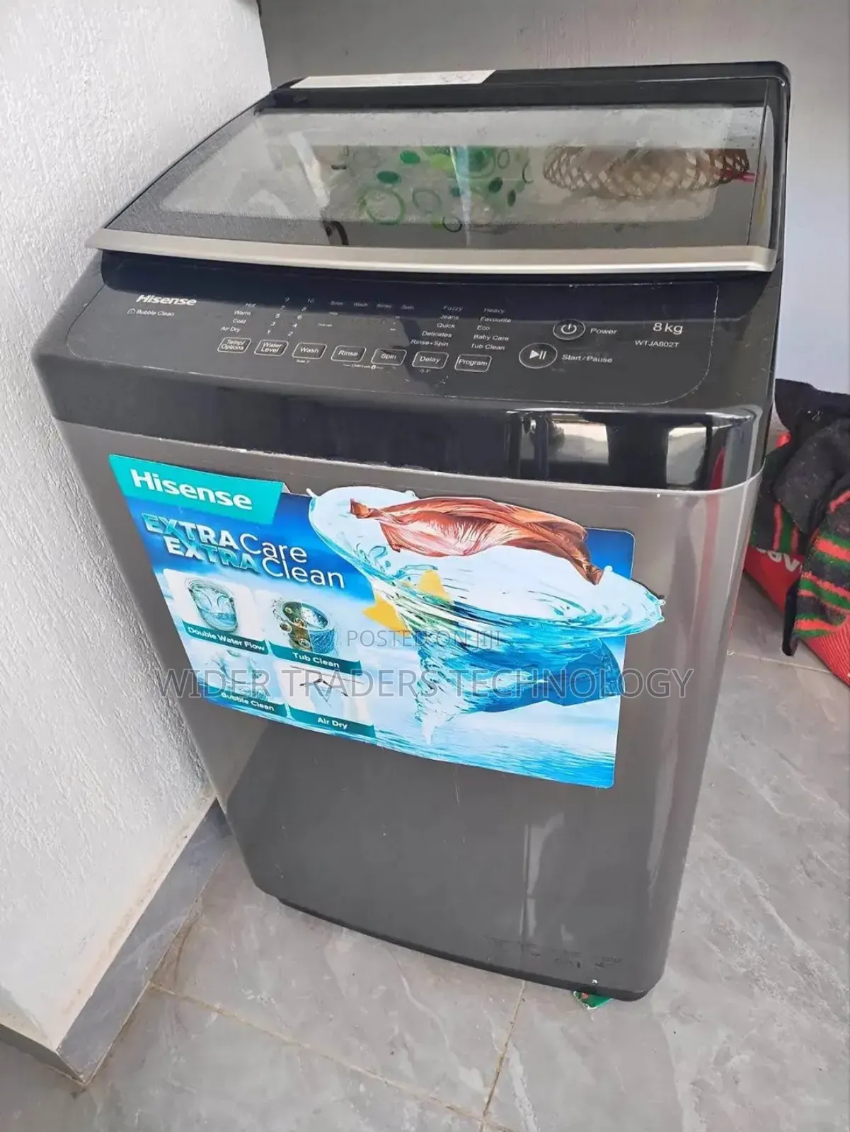 Hisense 8kg Top Load Automatic Washing Machine, Model Wtja8027