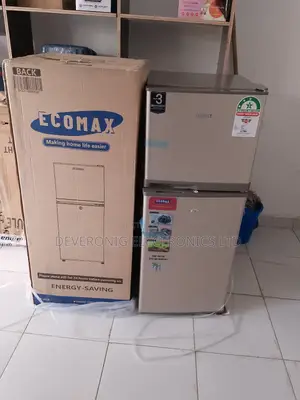 Ecomax 118 Liters Double Door With Free Fridge Guard
