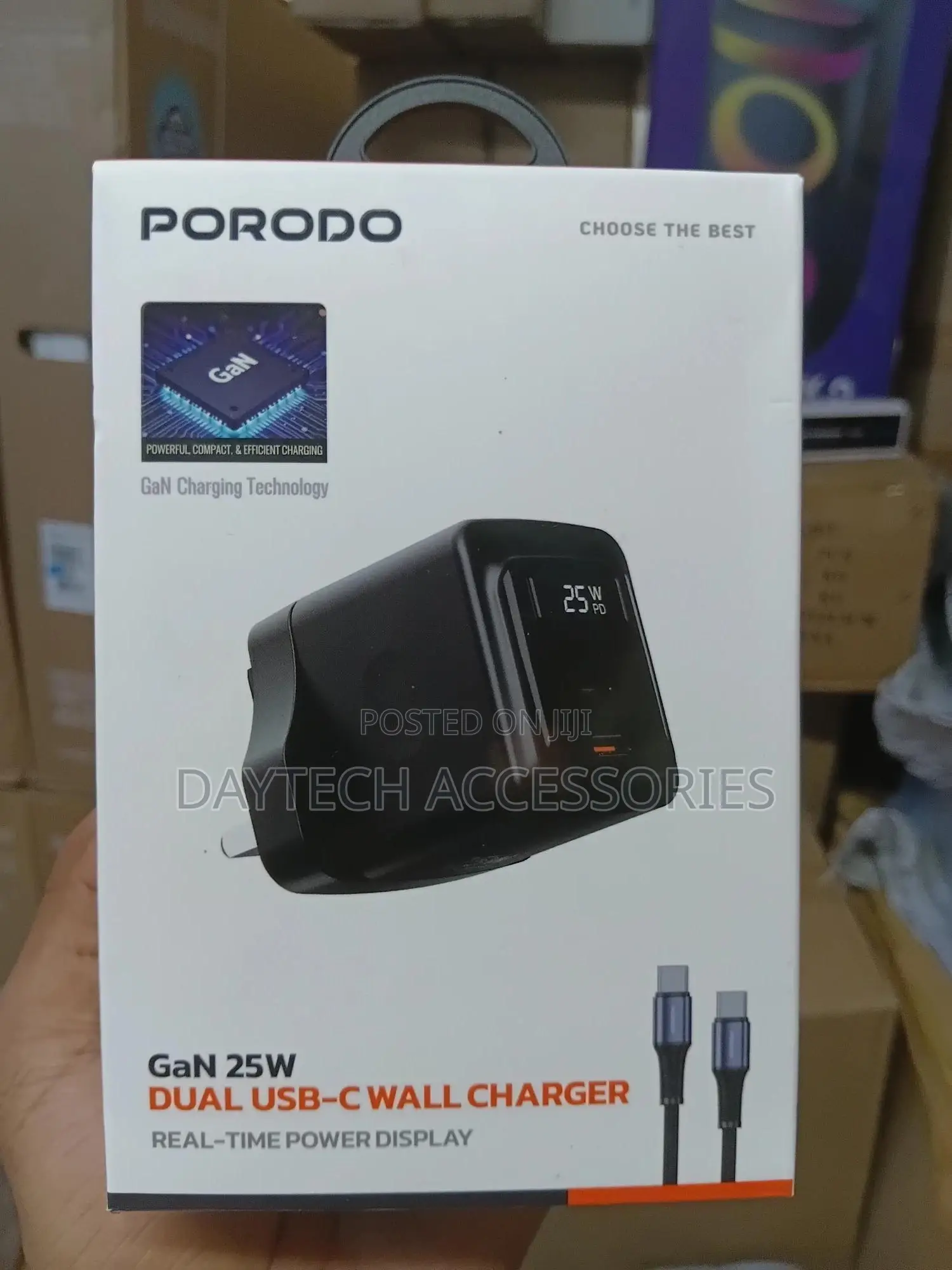 Porodo 25w Wall Charger With Single Usb-C Port,