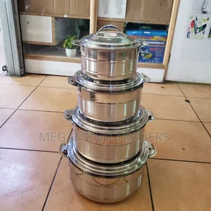 4pc Stainless Steel Hot Pot / 4pc Hot Pot Size 1500,2500,3500,5000ml