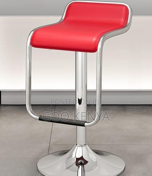 Home Bar Stool; Luxury Backless Leather Bar Stool For Home & Kitchen - thumbnail 3
