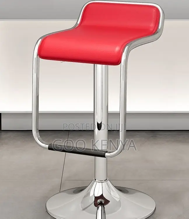 Home Bar Stool; Luxury Backless Leather Bar Stool For Home & Kitchen