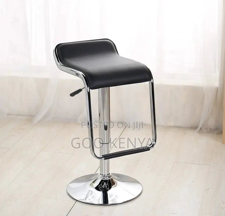 Home Bar Stool; Luxury Backless Leather Bar Stool For Home & Kitchen