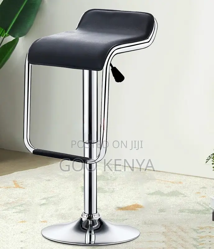 Home Bar Stool; Luxury Backless Leather Bar Stool For Home & Kitchen