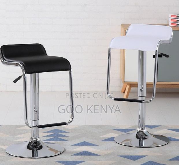 Home Bar Stool; Luxury Backless Leather Bar Stool For Home & Kitchen - thumbnail 7