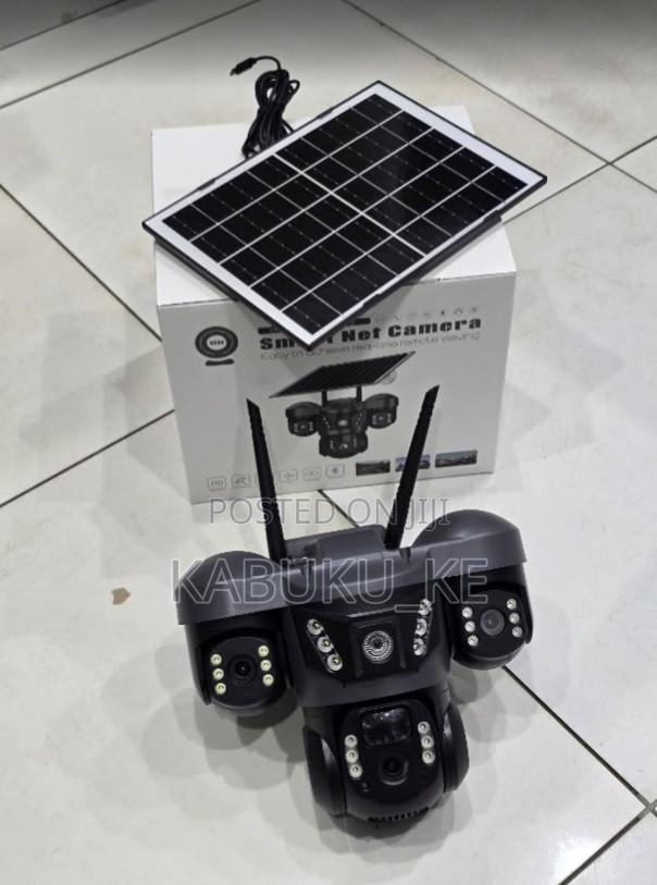Smart Net Wifi Solar Camera With Triple Lens