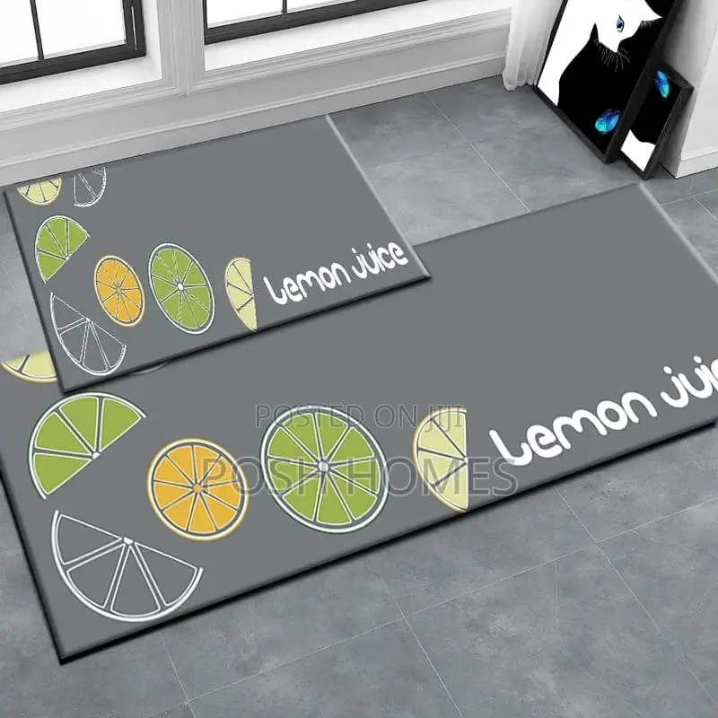 Grey 2 Piece Kitchen Mats