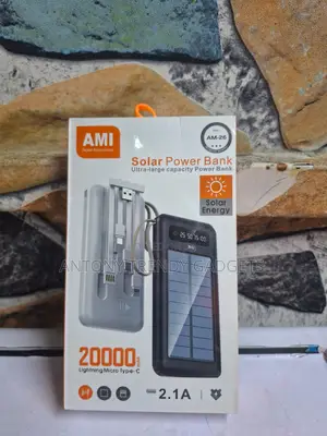 Ami Am-26 High Capacity Solar Power Bank Emergency Backup