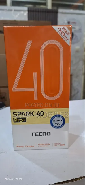 New Tecno Spark 40 Pro+ 256 GB Black