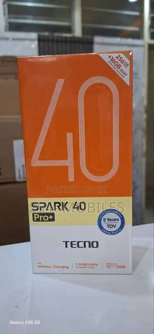 New Tecno Spark 40 Pro+ 256 GB Black