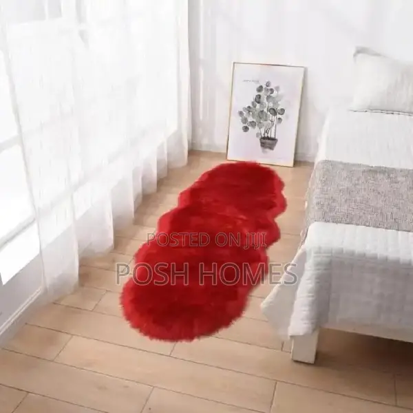 Fur Rabbit Bedside Mats