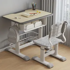 Modern Adjustable Kids Study Desk And Chair Set