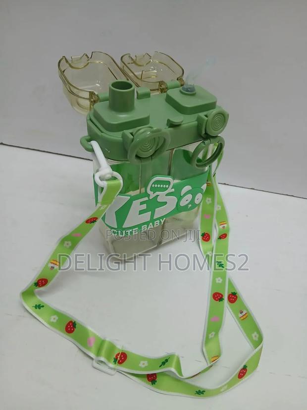 2 in 1 Cartoon Themed Kids Water Bottle_alp
