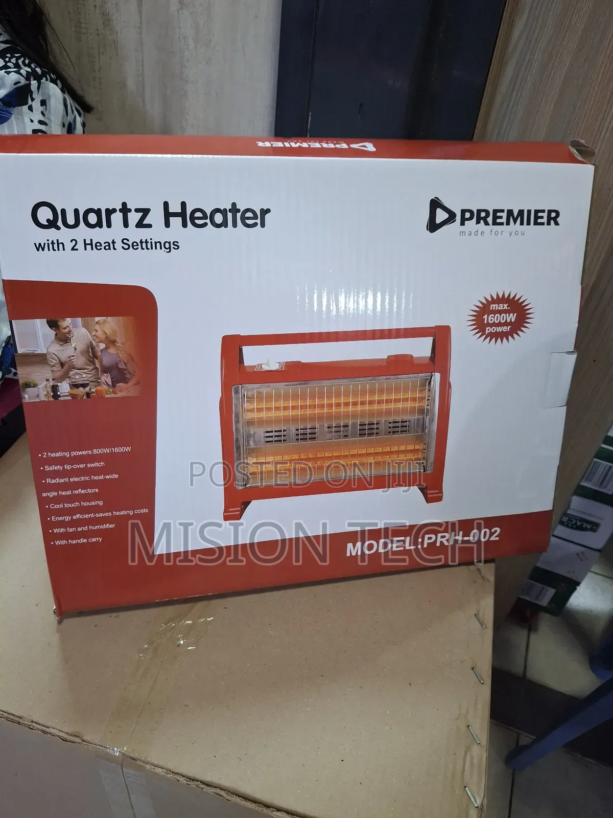 Premier 2 Heat Setting Room Heater 800/1600w**