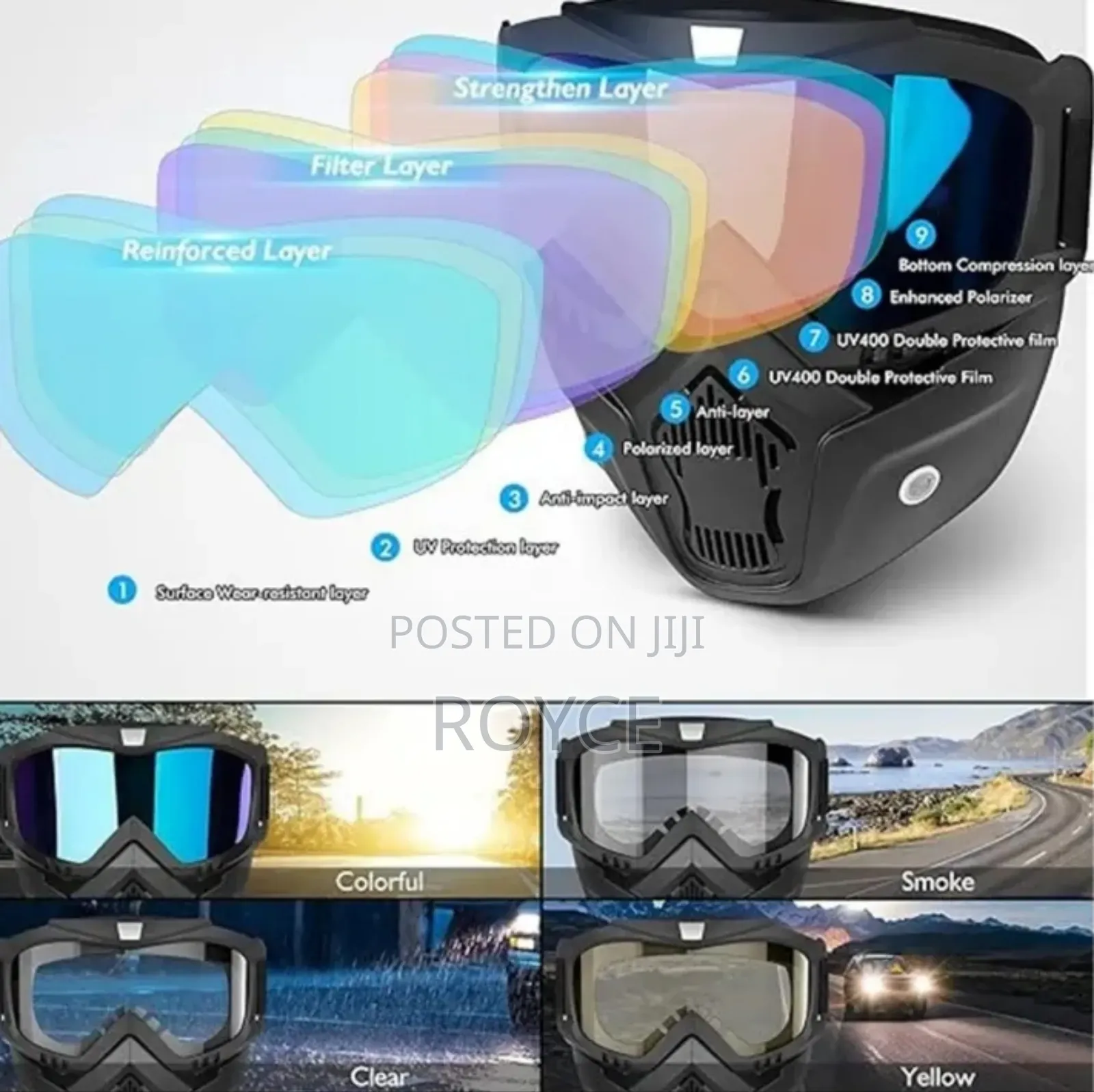 Anti Scratch Bike Mask