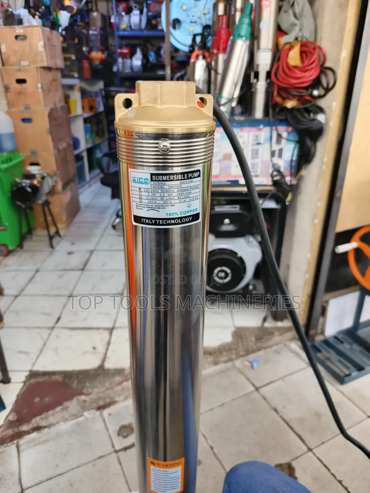 Aico Japan 3hp 220m Head Submersible Pump