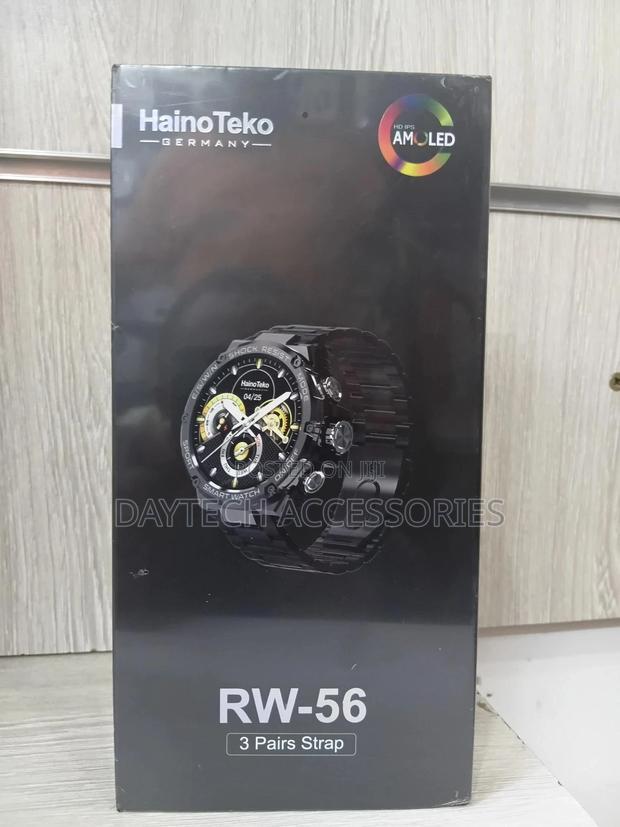 Haino Teko Rw-56 Smartwatch Amoled Display -Black