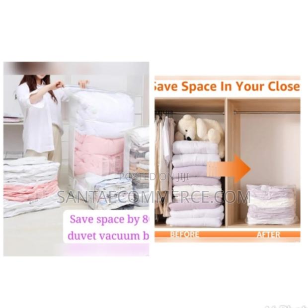 Manual Compression Vacuum Storage Bags Set