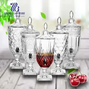 Thick Clear Glass 3l Juice Dispenser