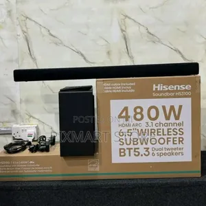 Hisense 480w Soundbar Hs3100 – Powerful Audio With A3100 Sub