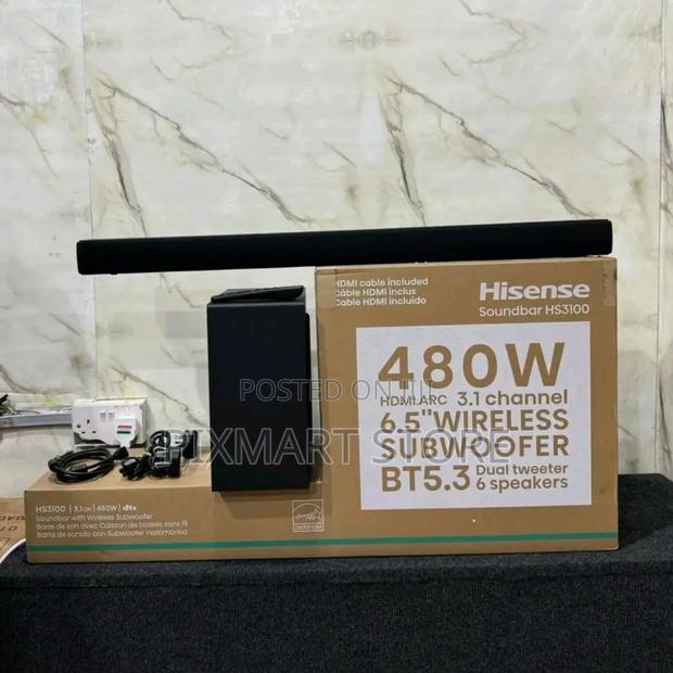 Hisense Hs-3100 Soundbar 480w With A3100 Wireless Subwoofer - main view