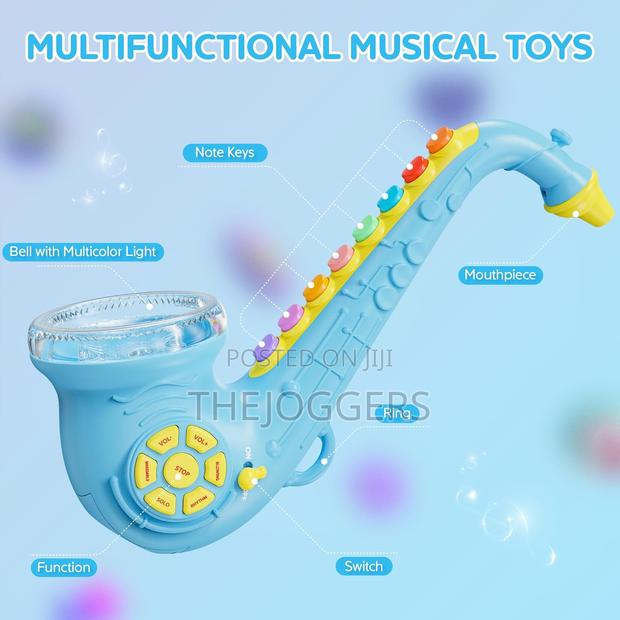 Kids Saxophone Toy Saxophone With Light Sound Best Gift for 3 -7 Years