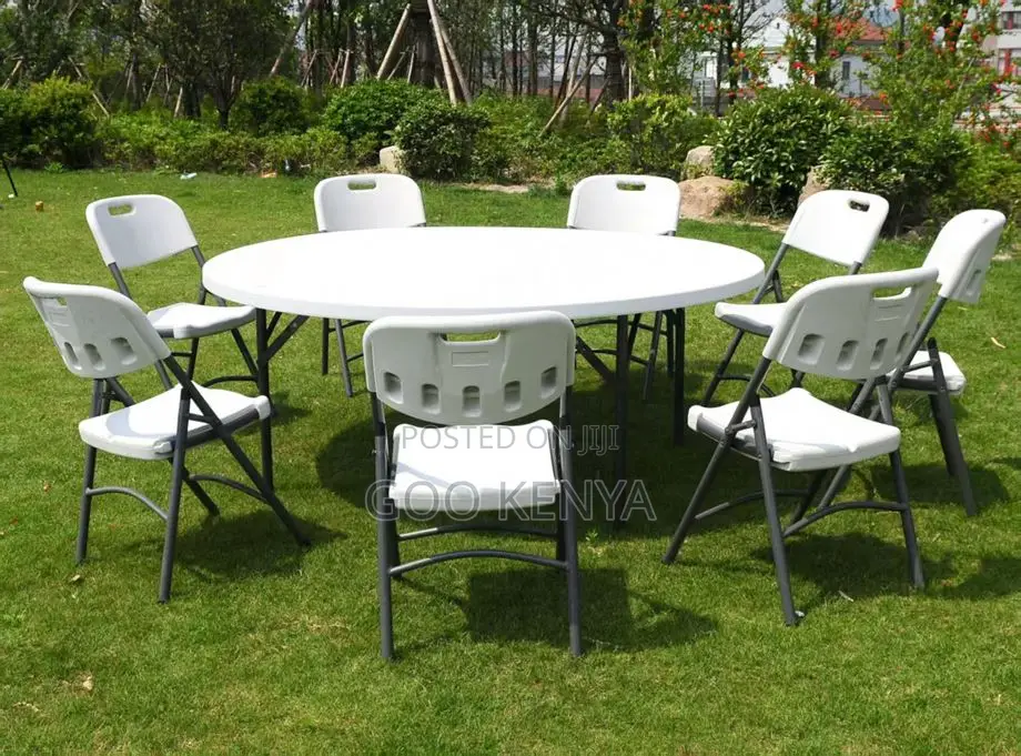 Home Table; Outdoor Event Plastic Folding Table With Metal Frame