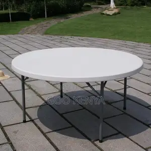 Home Table; Outdoor Event Plastic Folding Table With Metal Frame