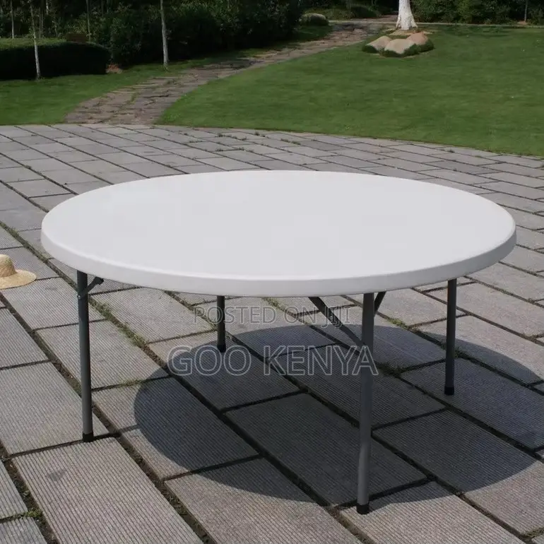 Home Table; Outdoor Event Plastic Folding Table With Metal Frame