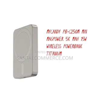 Mycandy Pb-C250m Min Magpower Mah 15w Wireless Powerbank Titanium
