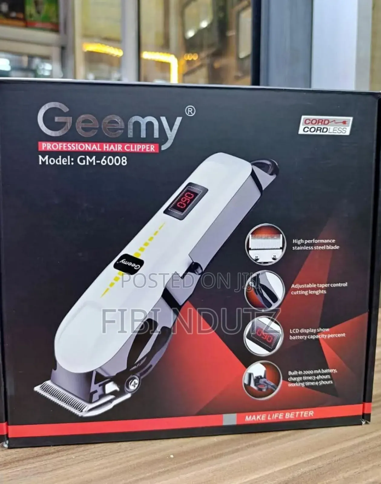 Professional Hair Shaving Machine/Geemy Cordless Clipper
