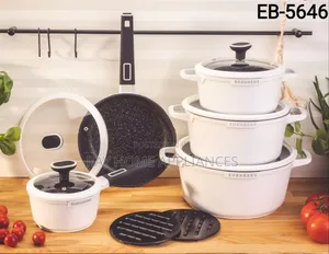 Edenburg 12pieces Nonstick Cookware Set(White)