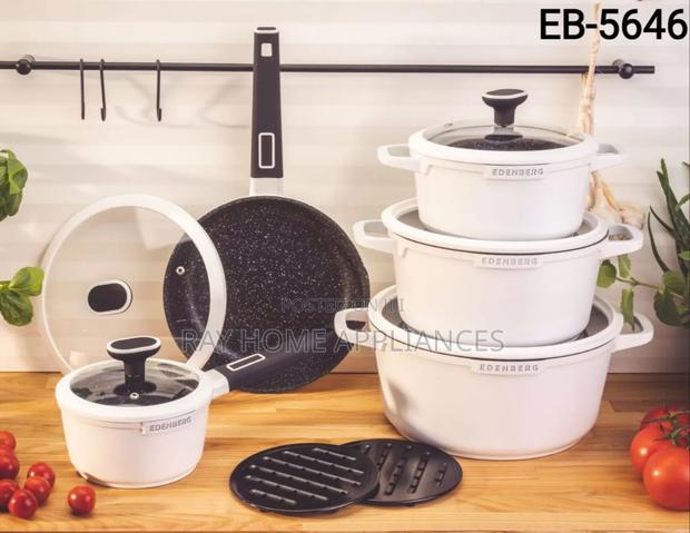 Edenburg 12pieces Nonstick Cookware Set(White) - thumbnail 2