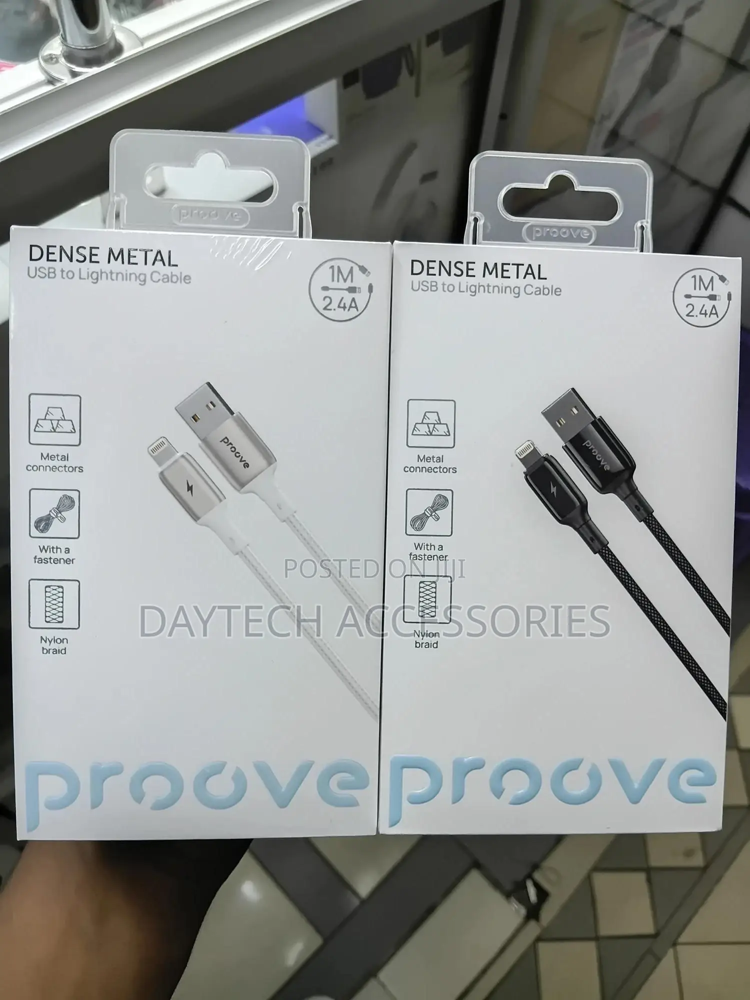 This Proove Dense Metal Usb to Lightning Cable Durable Metal Connector