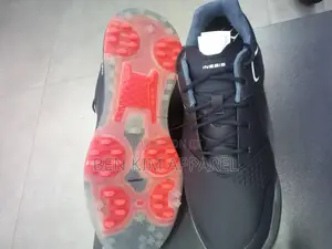 Navy Blue Water Proof Golf Shoes, Light Weight 760gms Rubber Spikes