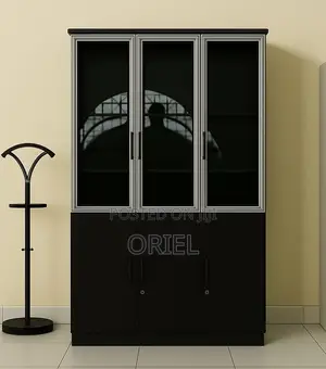Office Cabinets; Modern Executive 3-Door Office Organizer