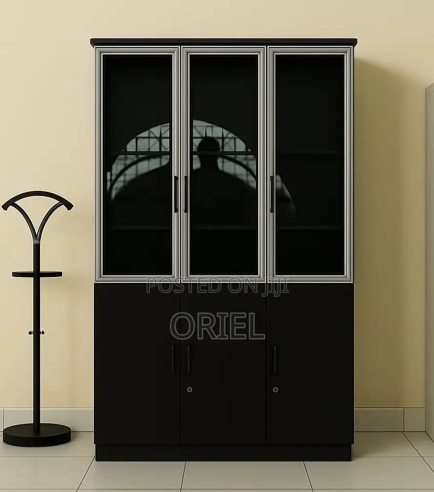 Office Cabinets; Modern Executive 3-Door Office Organizer