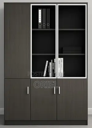 Office Cabinets; Modern Executive 3-Door Office Organizer