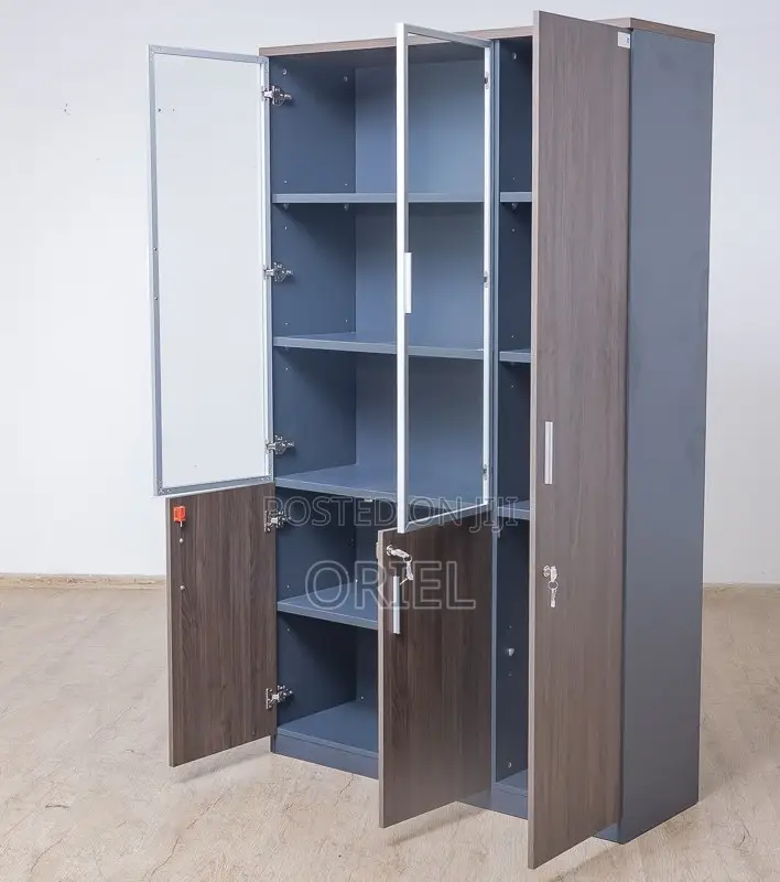 Office Cabinets; Modern Executive 3-Door Office Organizer