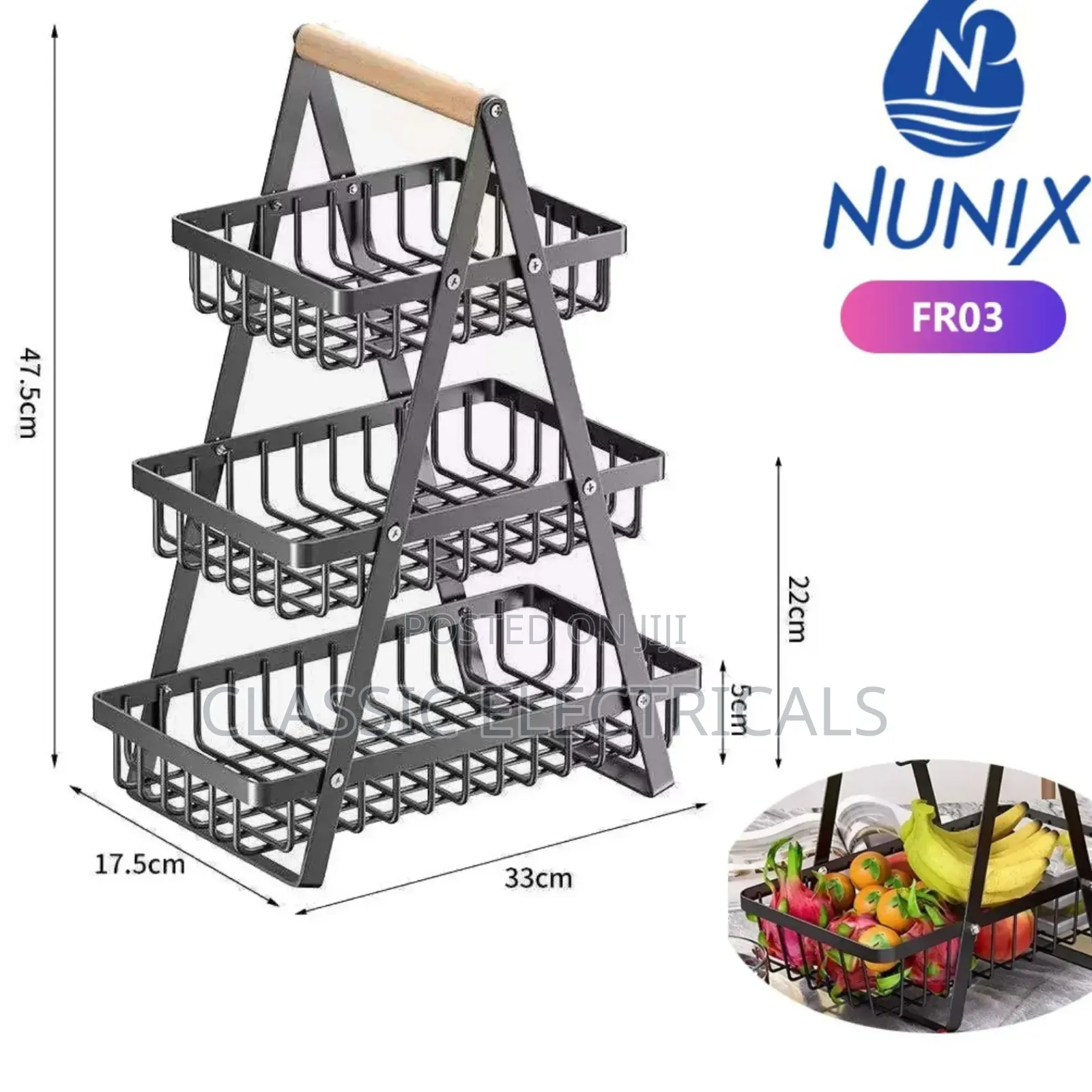 Nunix 3 Tier High Quality Fruitrack