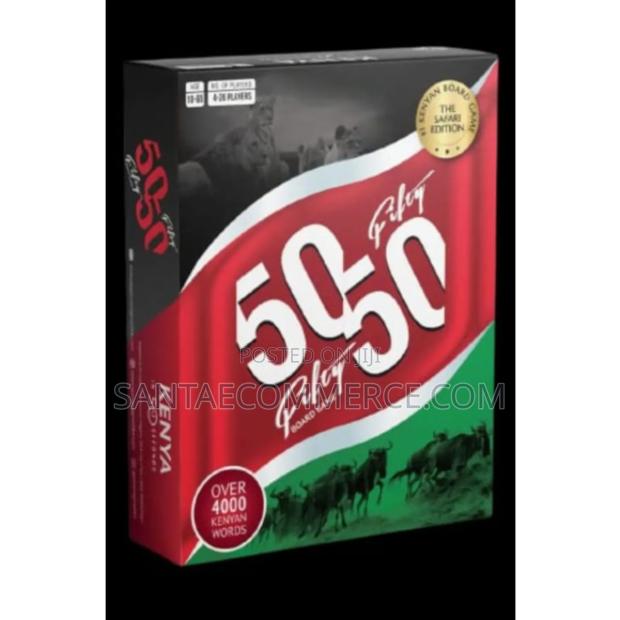 50 50 Safari Edition Board Game - main view