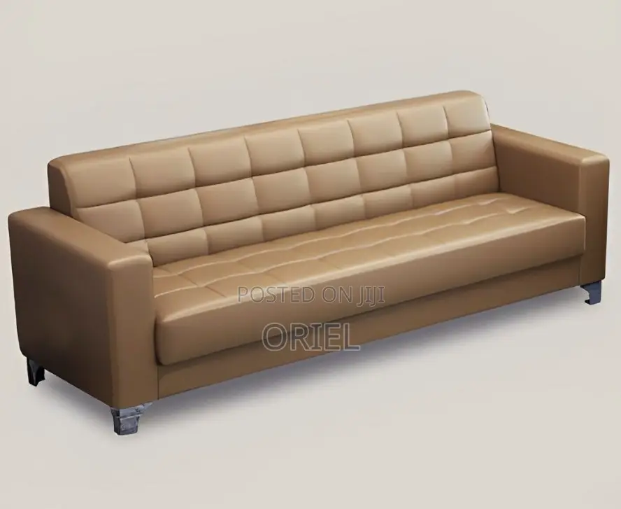Office Sofa; Stylish Brown Executive Office Couch
