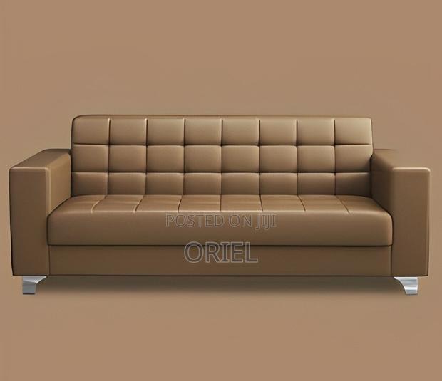 Office Sofa; Stylish Brown Executive Office Couch - thumbnail 12
