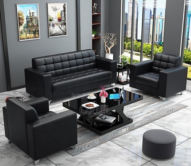 Office Sofa; Stylish Brown Executive Office Couch - thumbnail 15