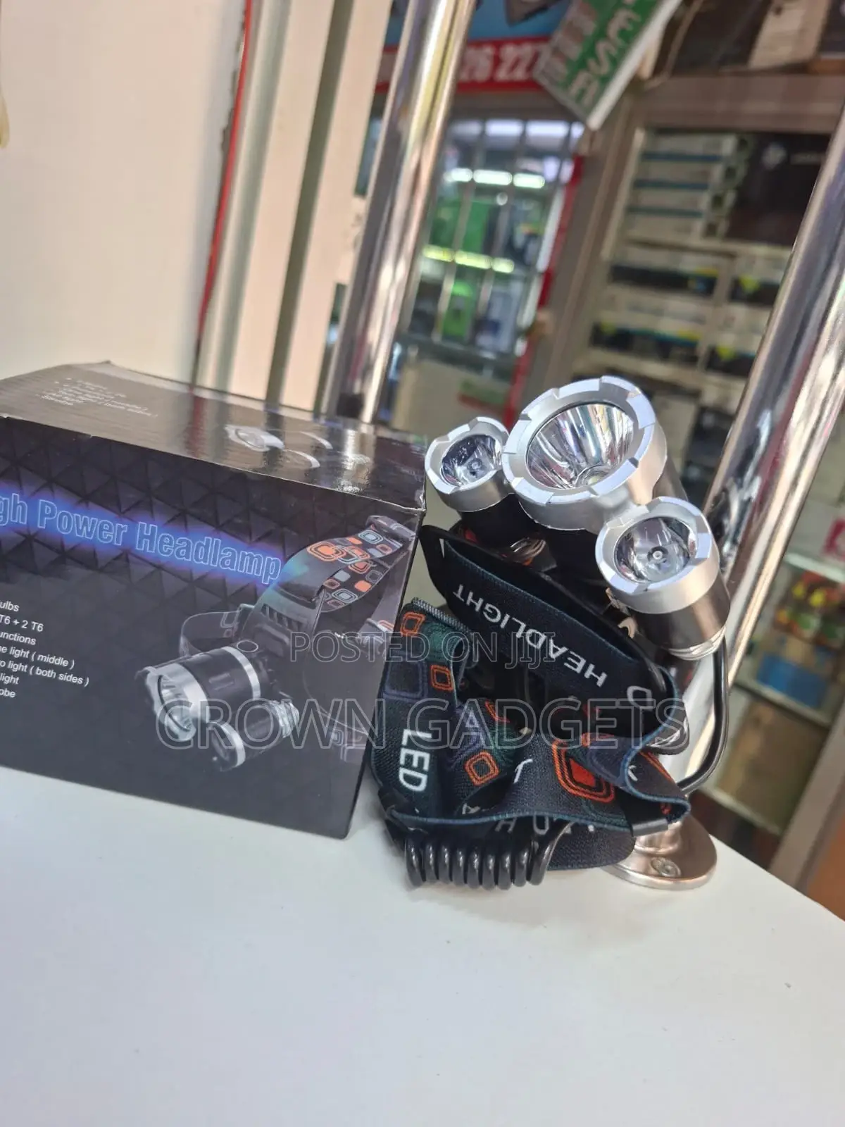 High Power 3-Bulb T6 Led Headlamp