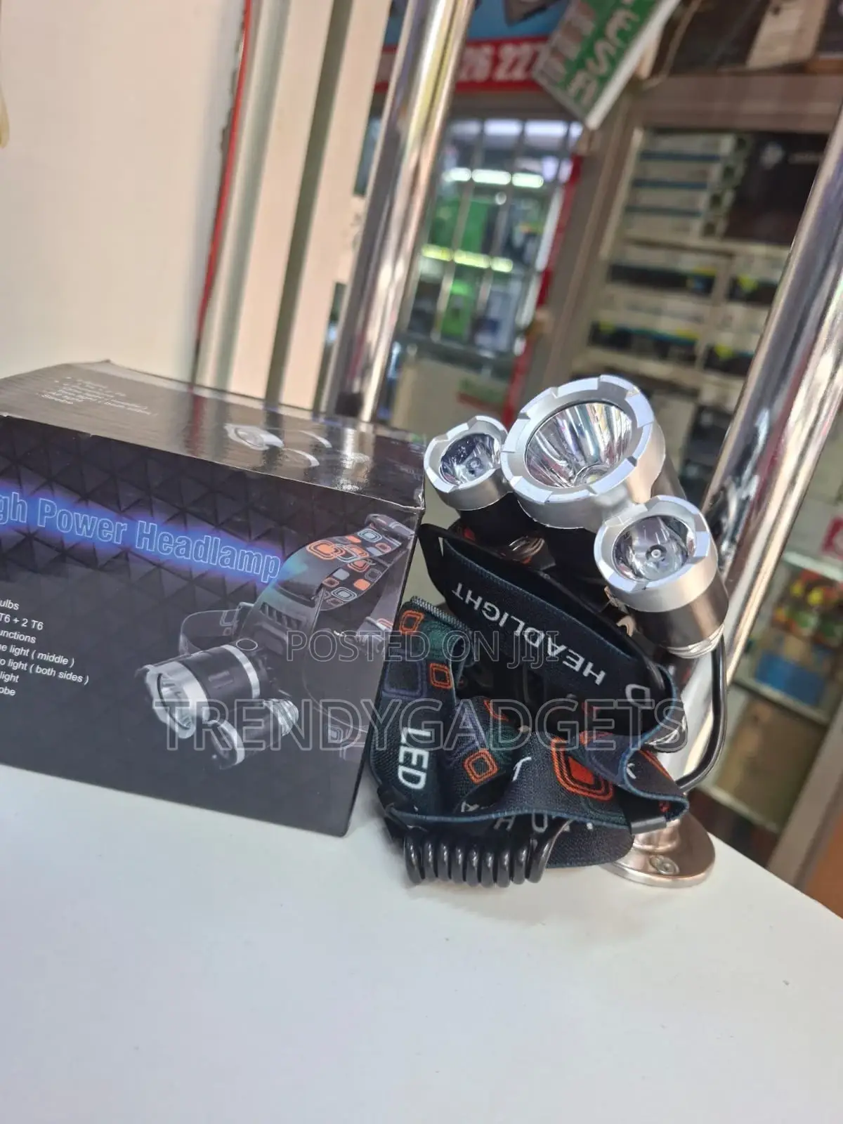 High Power 3-Bulb T6 Led Headlamp