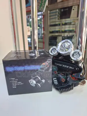 High Power 3-Bulb T6 Led Headlamp