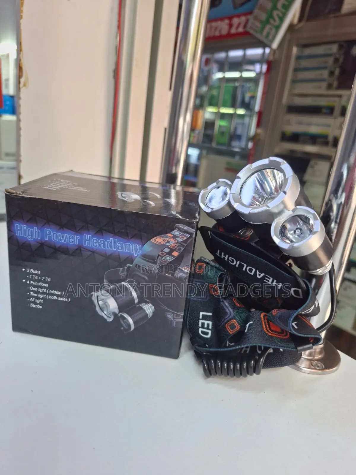 Rechargeable T6 Led Headlamp Super Bright Outdoor Light